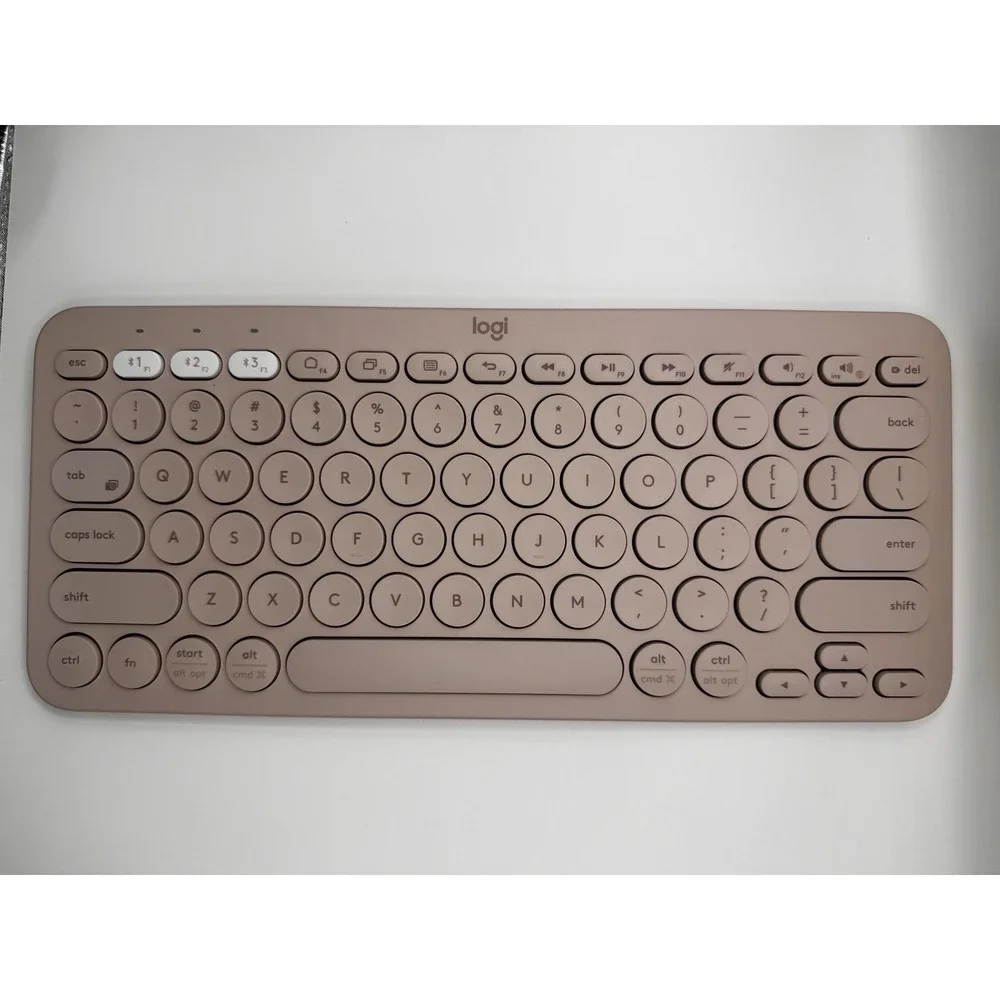 Logitech K380 Bluetooth Multi Device Keyboard‎ Wireless Compact w Sleeve Rose